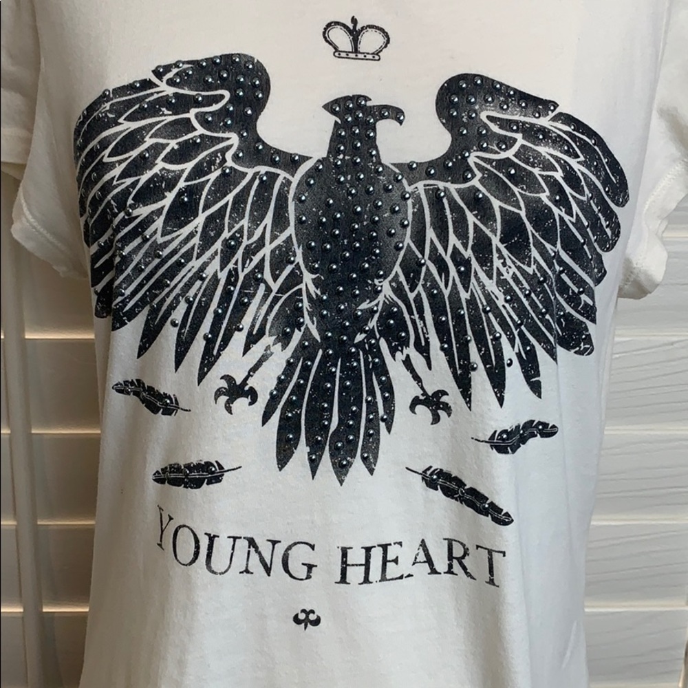 Jeans by buffalo Studded eagle young heart T-shirt